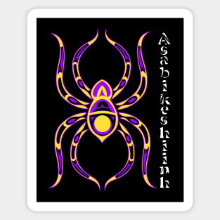 Asabikeshiinh (spider) Bisexual Pride Sticker